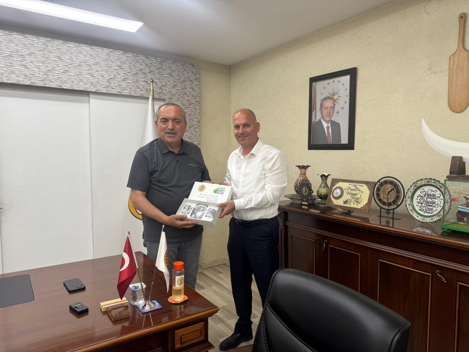 BATIN ULUS BELEDİYE BAŞKANI SN HASAN HÜSEYİN UZUN’U ZİYARETİ 