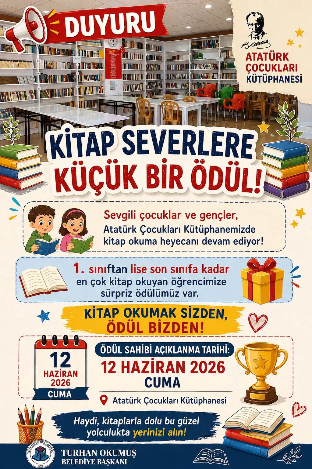 KİTAP SEVERLERE KÜÇÜK ÖDÜL
