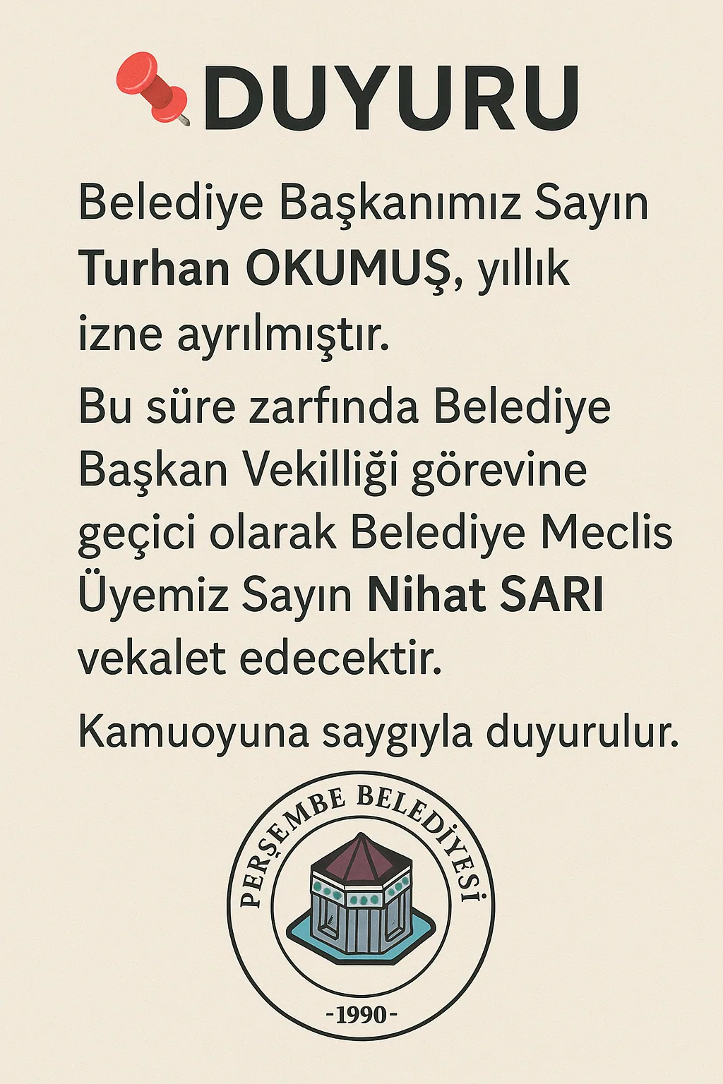 Başkan Vekilimiz Nihat SARI
