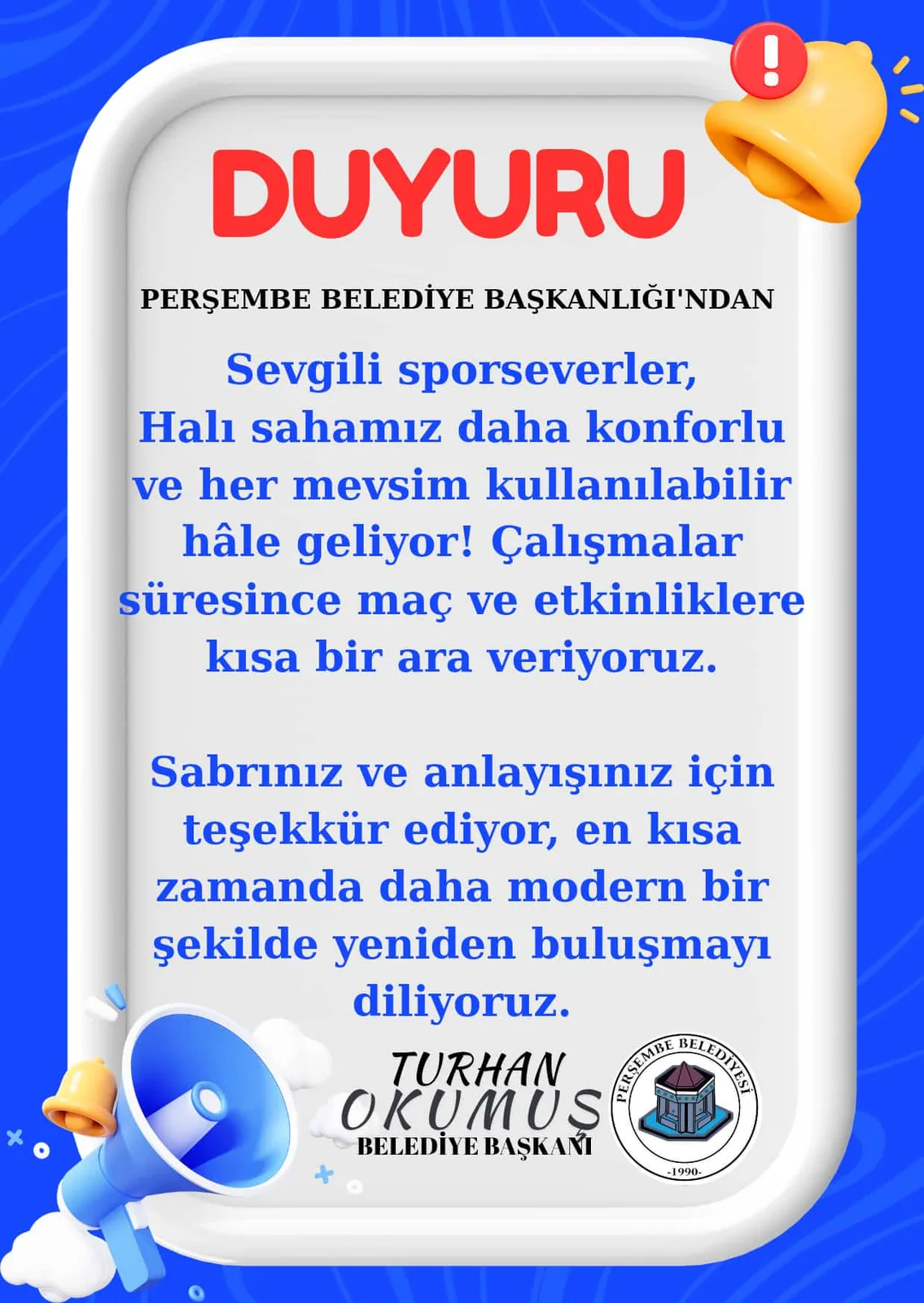 SPORSEVERLERE KISA BİR ARA!