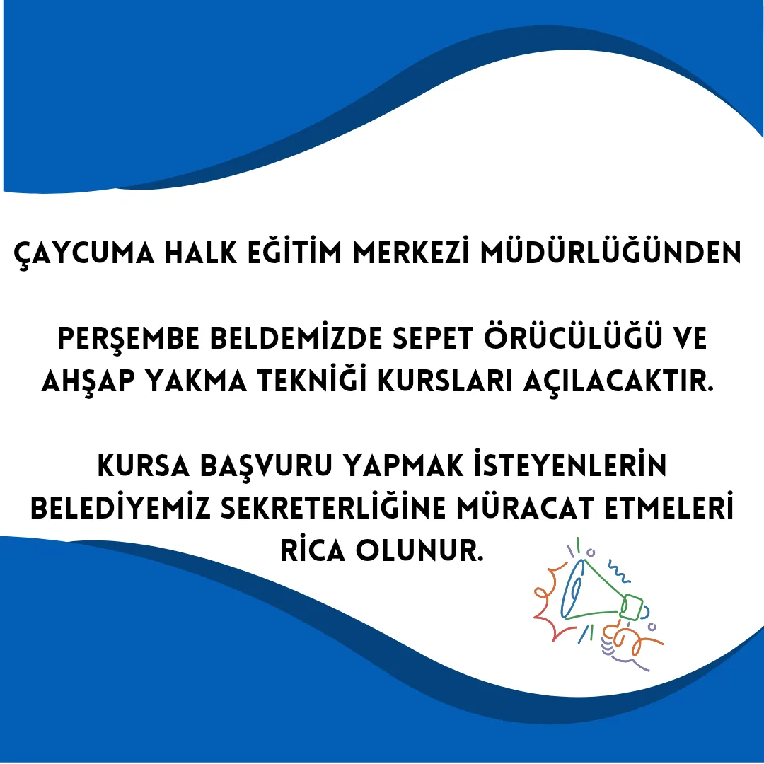 HALK EĞİTİM MERKEZİ MÜDÜRLÜĞÜNDEN
